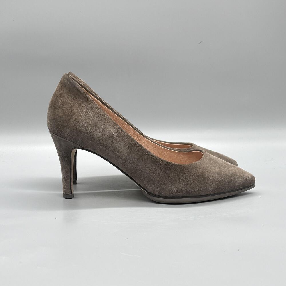 Cole Haan Shoes Womens 6.5 Brown Suede Grand 36Ø Pumps Dress Pointed Toe Heels